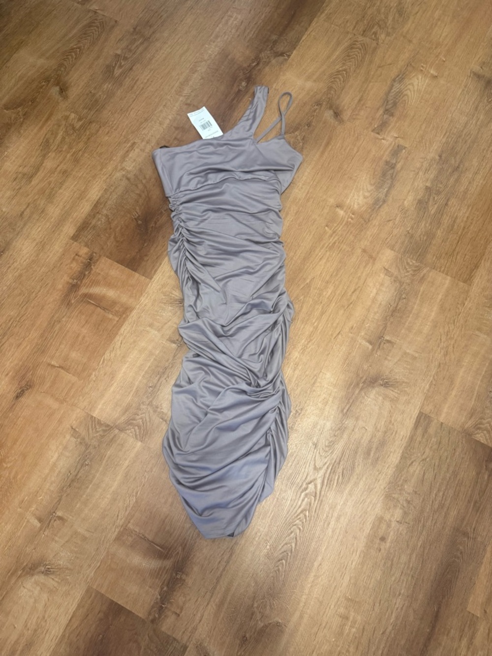 Nordstrom One-Shoulder Ruched Dress in purple